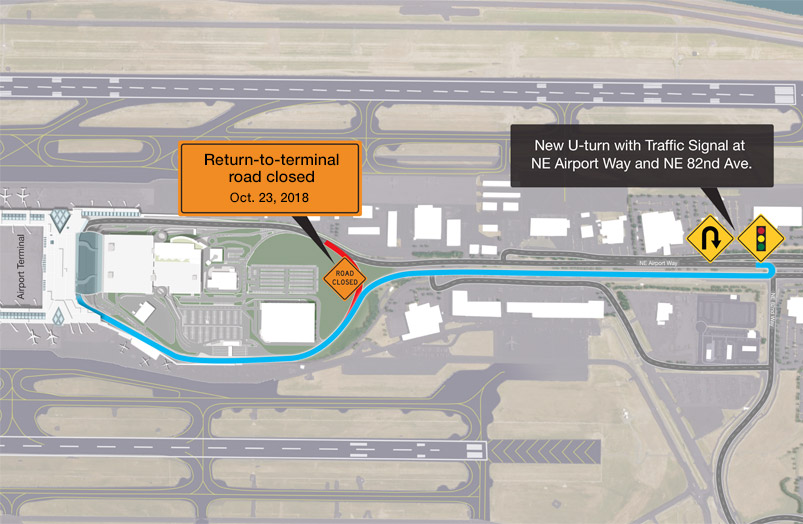 Avis Rental Car Return Philadelphia International Airport At Susan   PDX ReturntoTerminal Map 